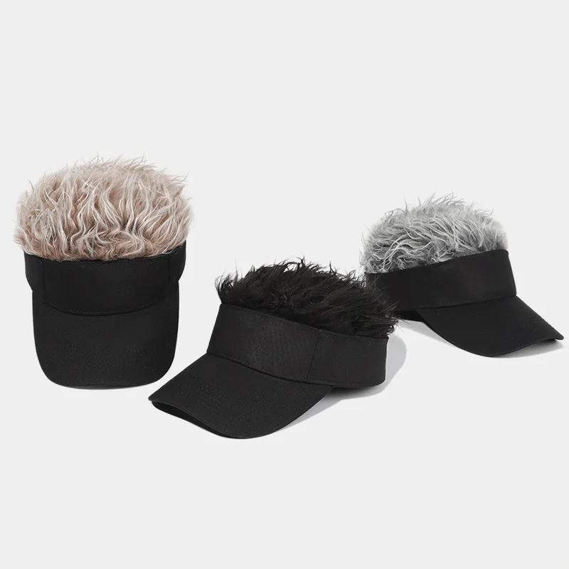 

New wig baseball cap hip-hop funny outdoor duck tongue visor