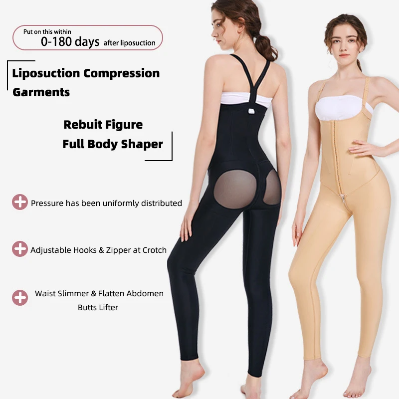 Women Abdominal Liposuction Compression Garments Legs Stomach Post