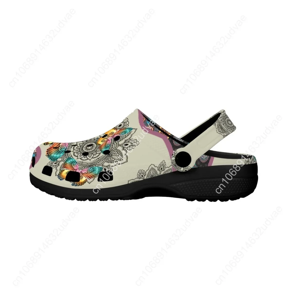 Mandala Designer Casual Garden Flat Shoes Breathable Non-slip Indoor Slippers Summer Comfortable Home Couple Sandals Chinelos