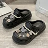 Women Clogs 2025 New Arrival Soft EVA Thick Platform Slippers Comfortable Garden Shoes Exquisite Fashion Girls Beach Sandals 2