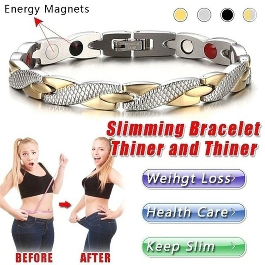 Twisted Dragon Magnetic Therapy Couple Bracelet Pain Relief Health Care Slimming Unisex Jewelry Healing Magnetic Bracelet Bangle magnetic slimming bracelet