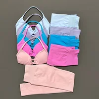 2 Piece Yoga Clothes Women Tracksuit Athletic Wear Pilates Fitness Suit Gym Workout Push Up Clothes Sports Bra Leggings Suit - Image 2