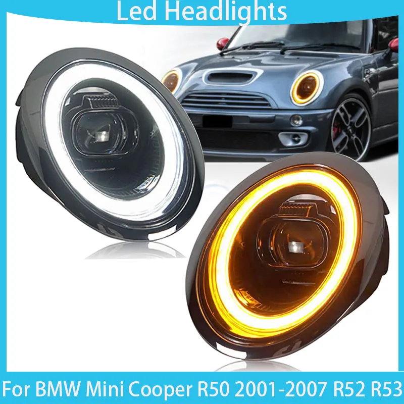 Phares LED lampe frontale avant pour MINI Cooper phares R50 R52 R53 ...