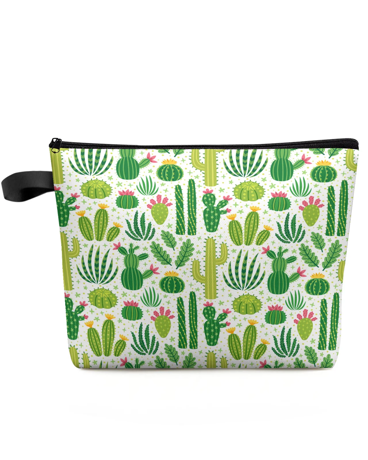 

Cactus Leaves Stars Women Portable Storage Bag Pouch Napkin Cosmetic Bags Organizer Ladies Makeup Bag