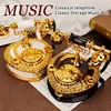 Creative Classical Style Light Luxury Old-fashioned Telephone Design Music Box Birthday Gift Home Living Room Decoration 1