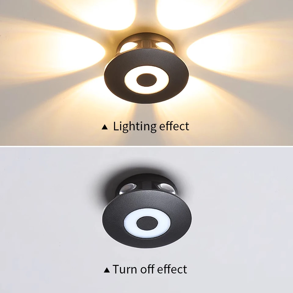 LED Wall Light Lamp 4W 5W 6W 8W 12W AC85-265V Cold White Warm White Neutral Light ABS Material High Brightness Outdoor For Home