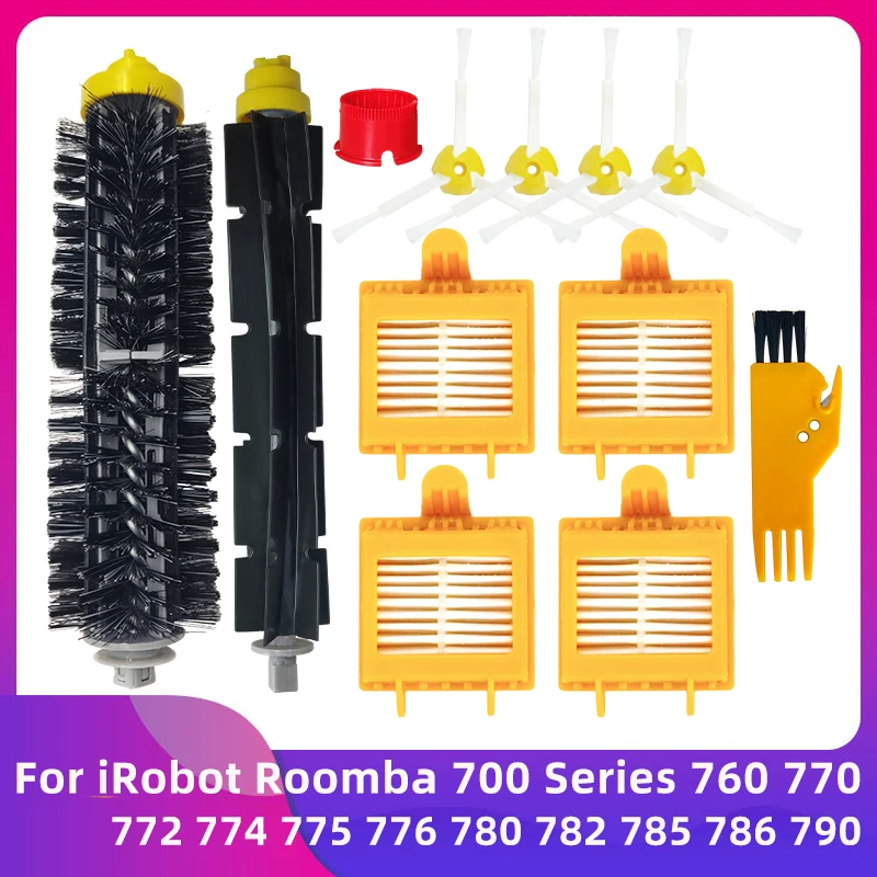 Cepillo Lateral Principal Para Aspiradora, Filtro Hepa Para Irobot Roomba Serie 700, 760, 770, 772, 774, 775, 776, 780, 782, 785, 786, 790