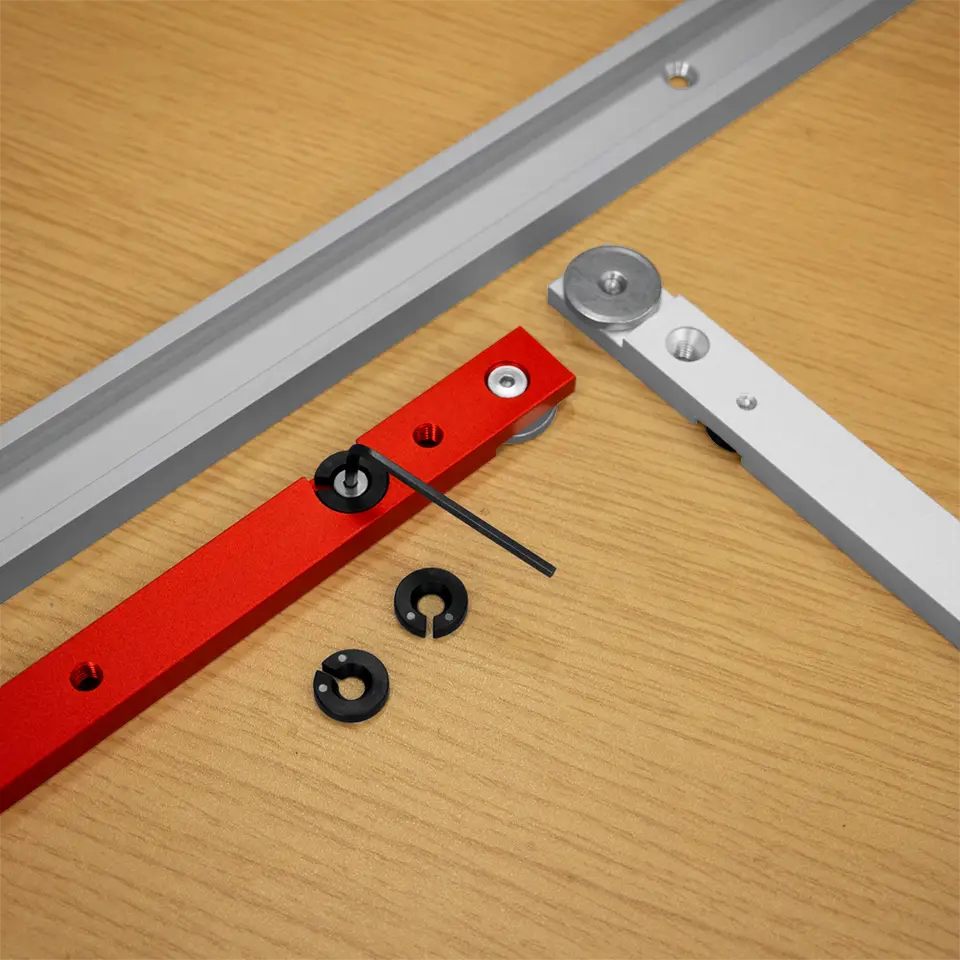 Heavy-Duty 300/450mm Aluminum Alloy T-Track Miter Gauge Rod - Perfect for DIY Carpentry & Professional Woodworking Tools image 2