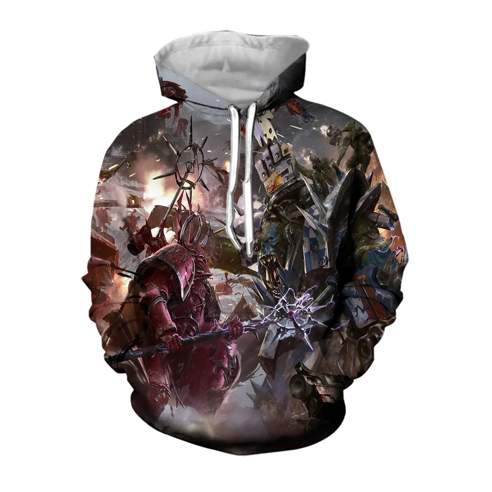 

Jumeast Soldiers In Armor Hoodies For Men Berserk Print Hooded Sweatshirts Baggy Hoodie Men's Flipper Zero Winter Coat Clothes