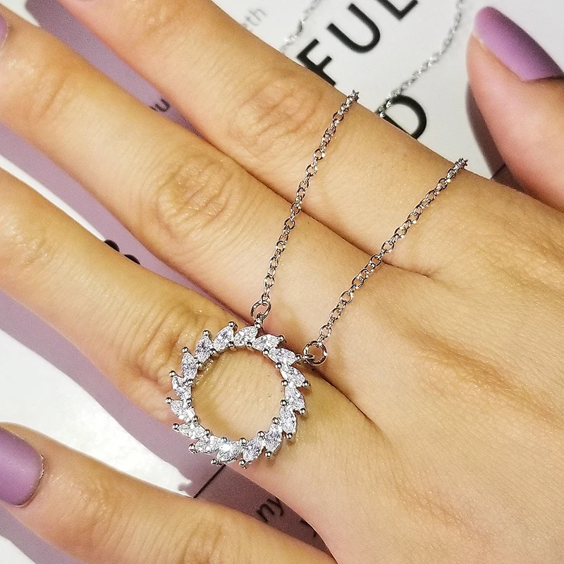 Pendant Necklace Silver Necklace Silver Necklace Charms Fashion Cross Heart Punk Butterfly Pearl Silver Color Chain Necklace Pendant for Women Christmas Party Gift Jewellery Z4