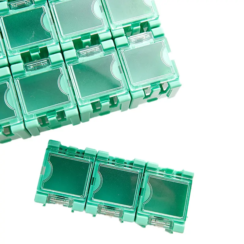 50Pcs/Set SMD SMT Electronic Component Container Mini Storage Boxes kit image 6