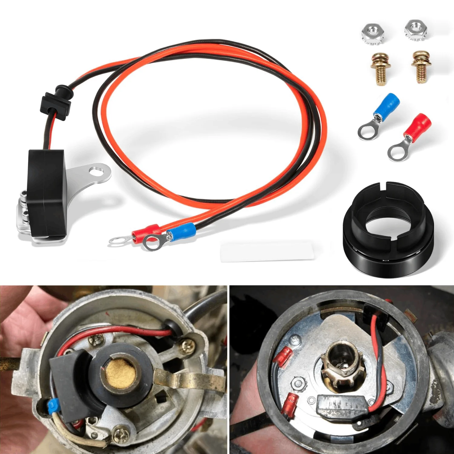 

MX 1281 Ignition Conversion Kit Fits for Ford 8 Cylinder 1957-1974, Replacement for Pertronix Electronic Ignition