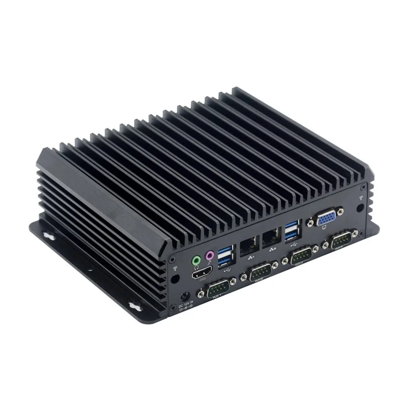 Economical Fanless Industrial Computer Support 6/7/8th Core i3/i5/i7 U Processor, 6*COM,6*USB, Support 12V DC IN