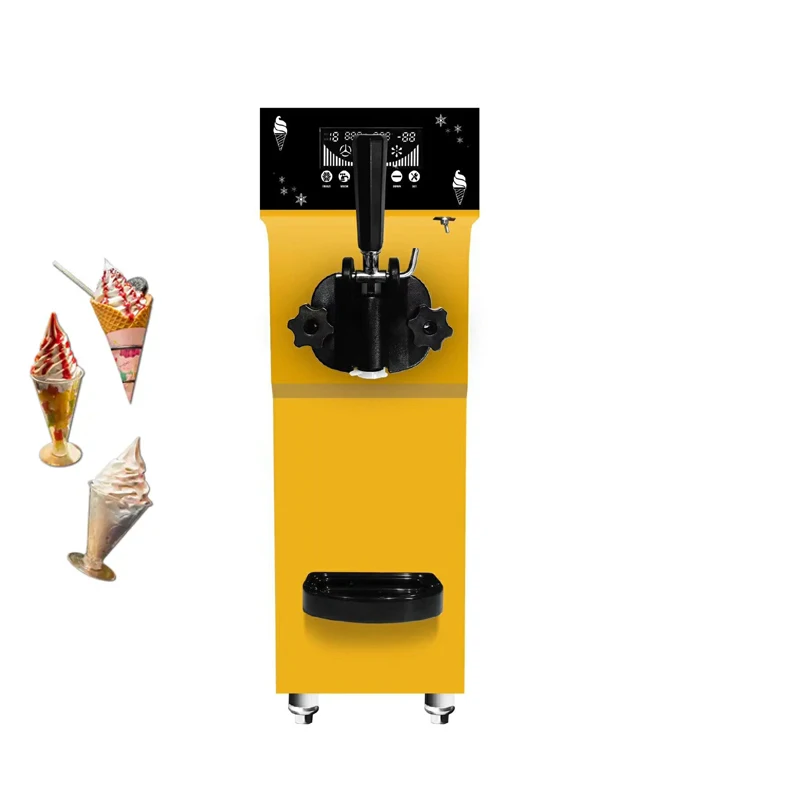 

Household Desktop Mini Ice Cream Machine, Single Nozzle Color Panel, Small Frozen Yogurt Machine