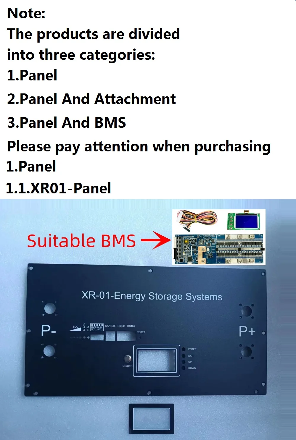 JBD BMS XR BMS Battery Case Panel Energy Storage BMS Panel