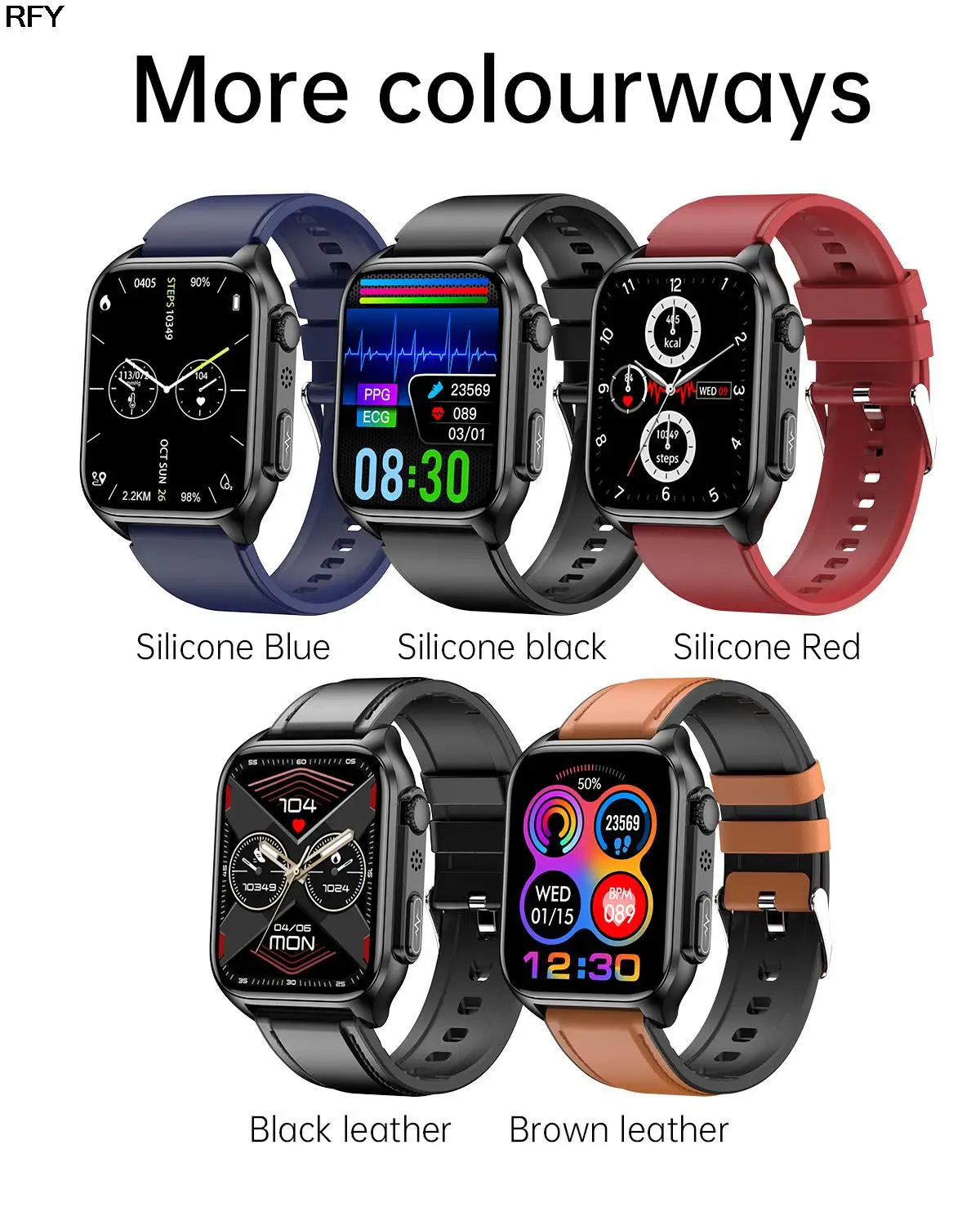 

TK12 Health Smartwatch 1.96 Inch Touch Screen ECG Remote Families Care Sleep Heart Rate Temperature Monitoring Bluetooth Call