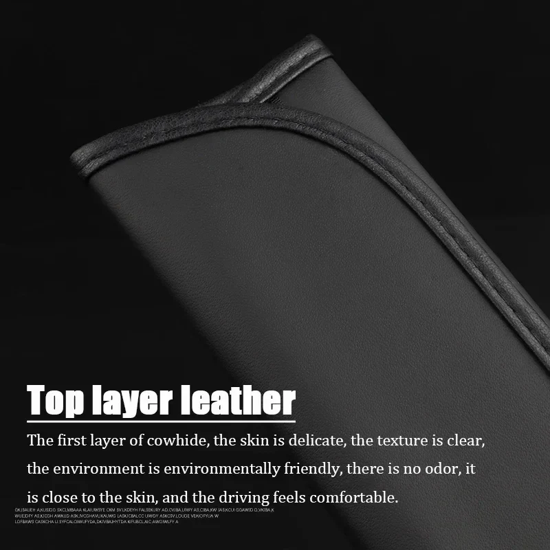 2Pcs Car Seat Belt Leather Safety Belt Shoulder Cover For BYD Atto 3 Yuan Plus EV Car
