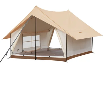 KingCamp Camping Tent, Canopy And Mesh Tent Function 2-in-1 Double Storey House Tent Glamping Tent With Huge Interior Space 1