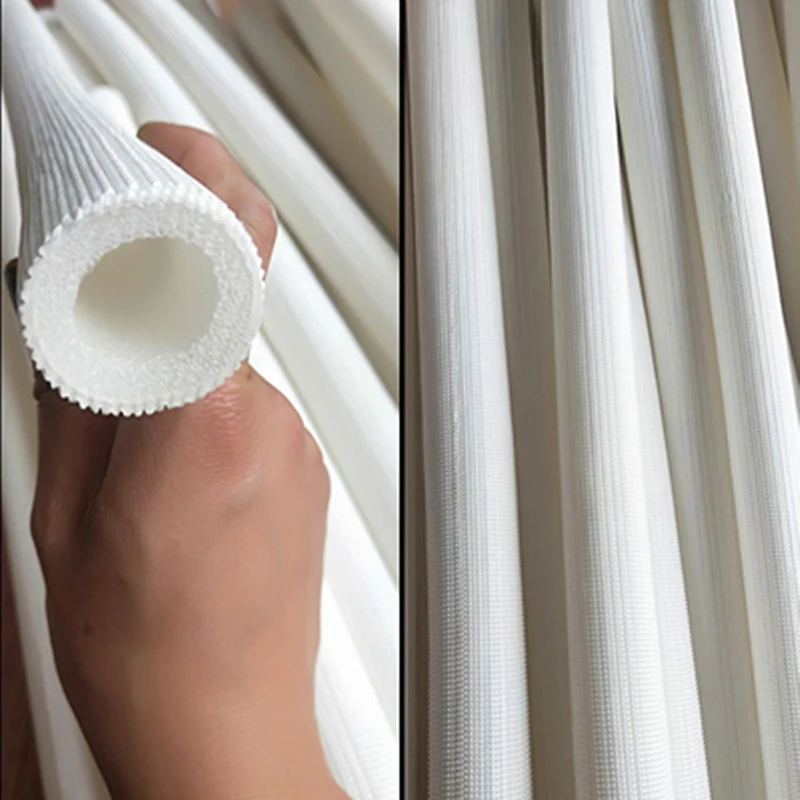 Colorful Home Decoration Water Pipe HVAC Red Blue Embossed Insulation Cotton Pipe 4 Minutes 6 Minutes 1 Inch Protective Sleeve