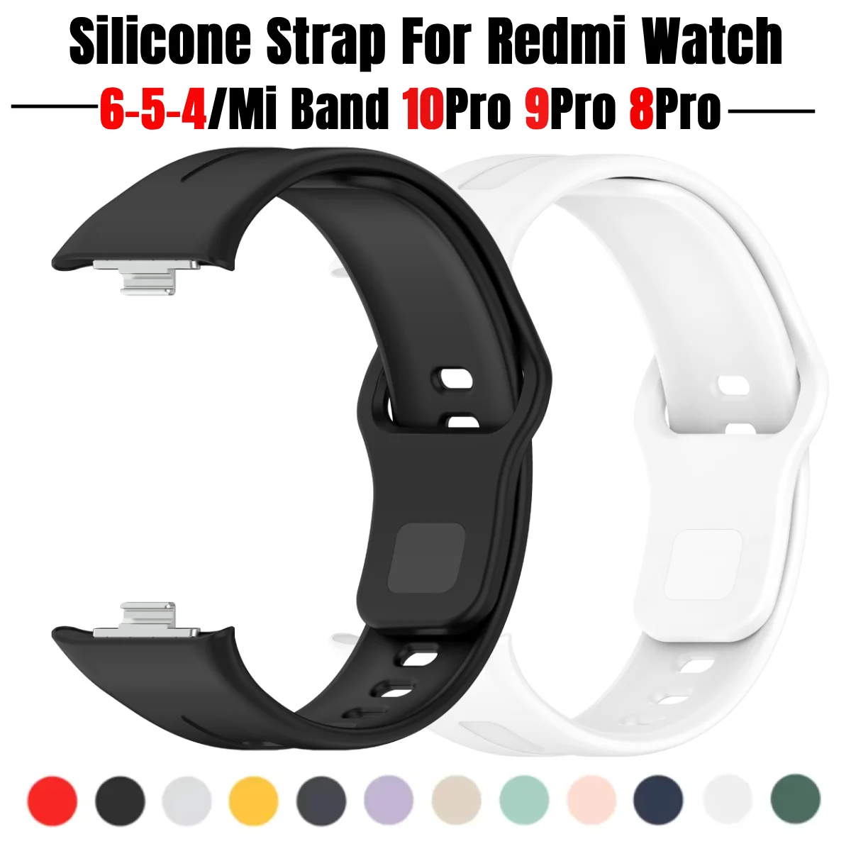 Premium Silicone Sport Strap for Smartwatches - Versatile Wristband Accessories