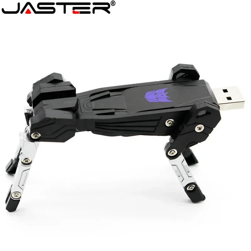 Estilo u Disco de Brinquedo de Plástico Jaster Personagem de Desenho Animado Transfomer Unidade Flash Usb Pendrive 4gb 8gb 16gb 32gb Transformação Robô - Imagem 4