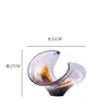 Italian Art Sea Wave Shaped Glass Fruit Plate Living Room Coffee Table Dining Room House Ornaments Storage Bowl Tray 3