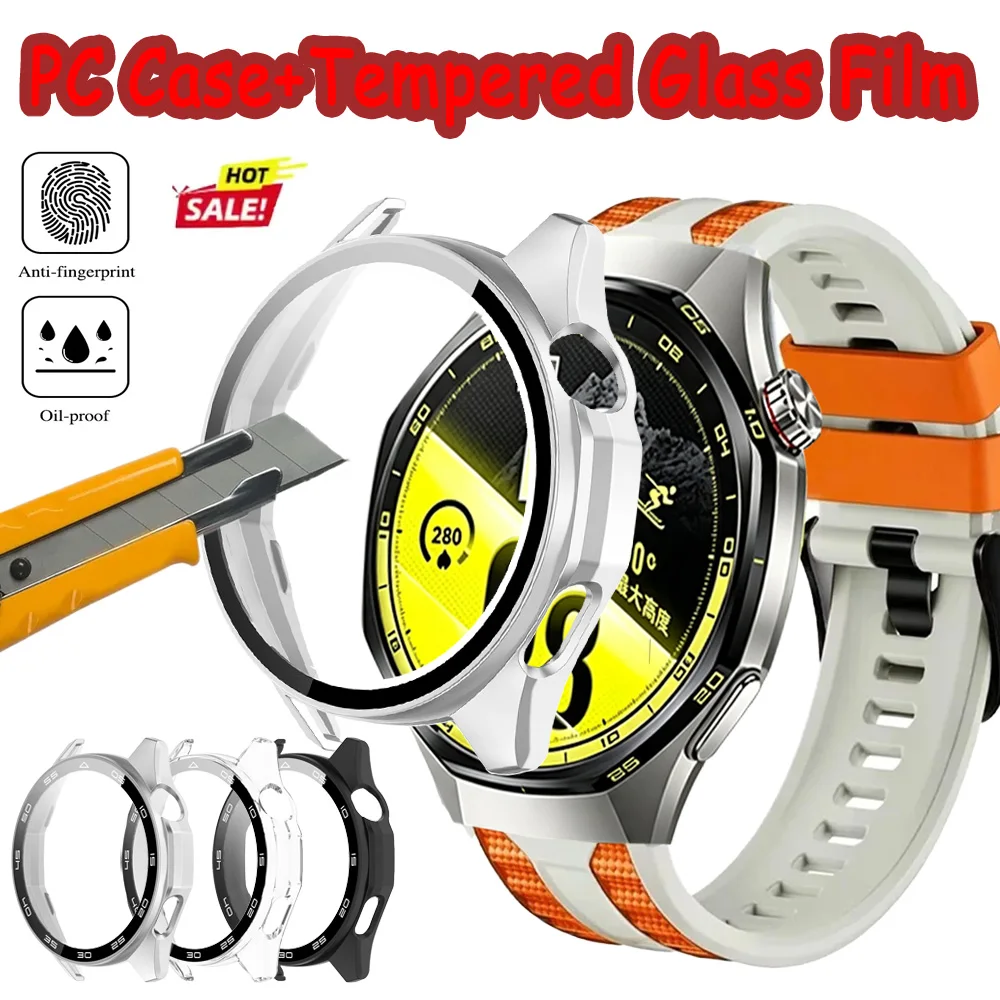 Enhanced PC Case with Tempered Glass Film - 360 Full Coverage Shell