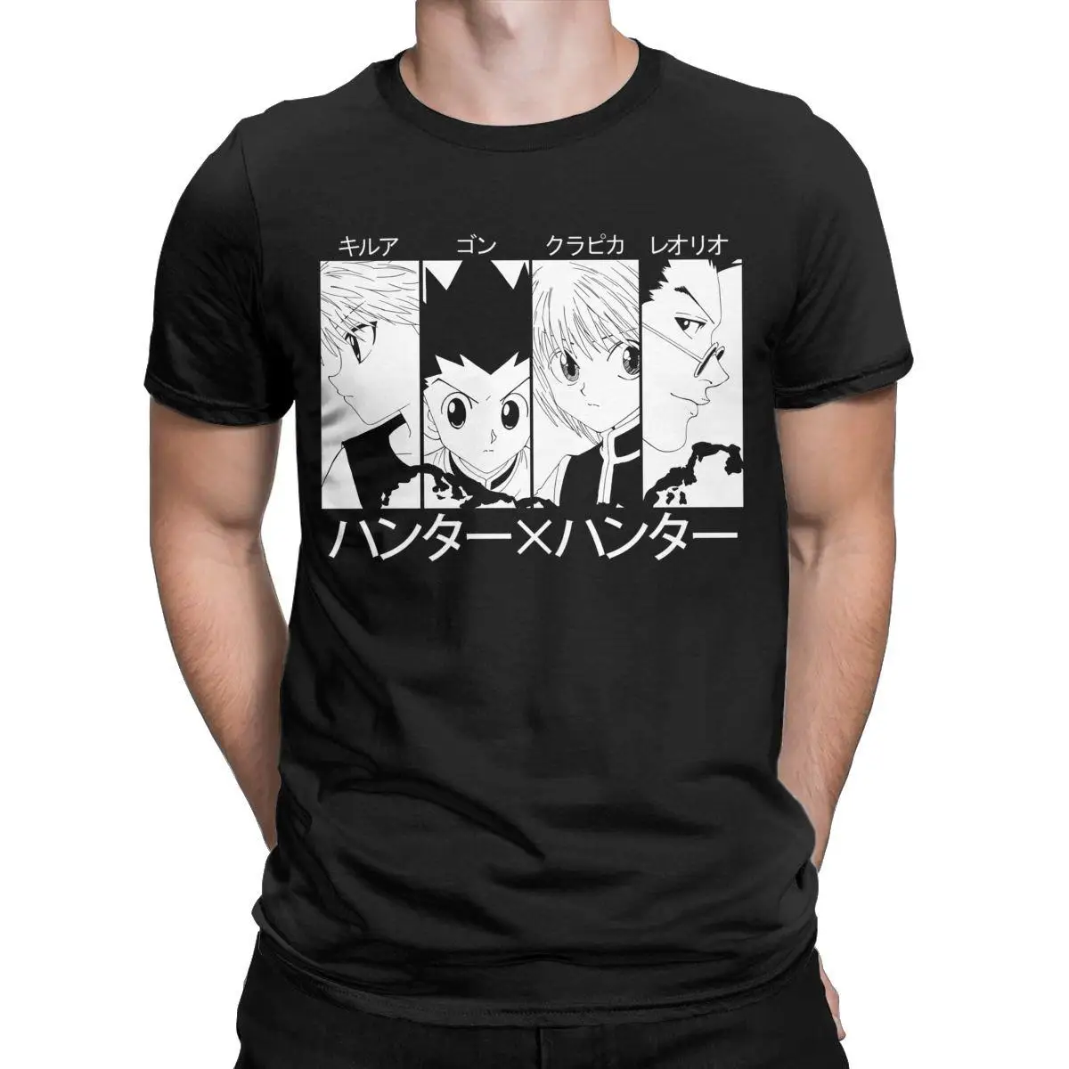 

Мужская футболка с коротким рукавом и круглым вырезом Hunter X Hunter Epic