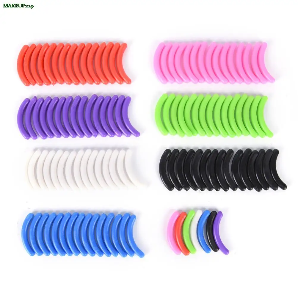 Replacement Eyelash Curler Plastic Refill Rubber Pads Eyelash Curler Beauty Tool 7 Styles 15pcs/set