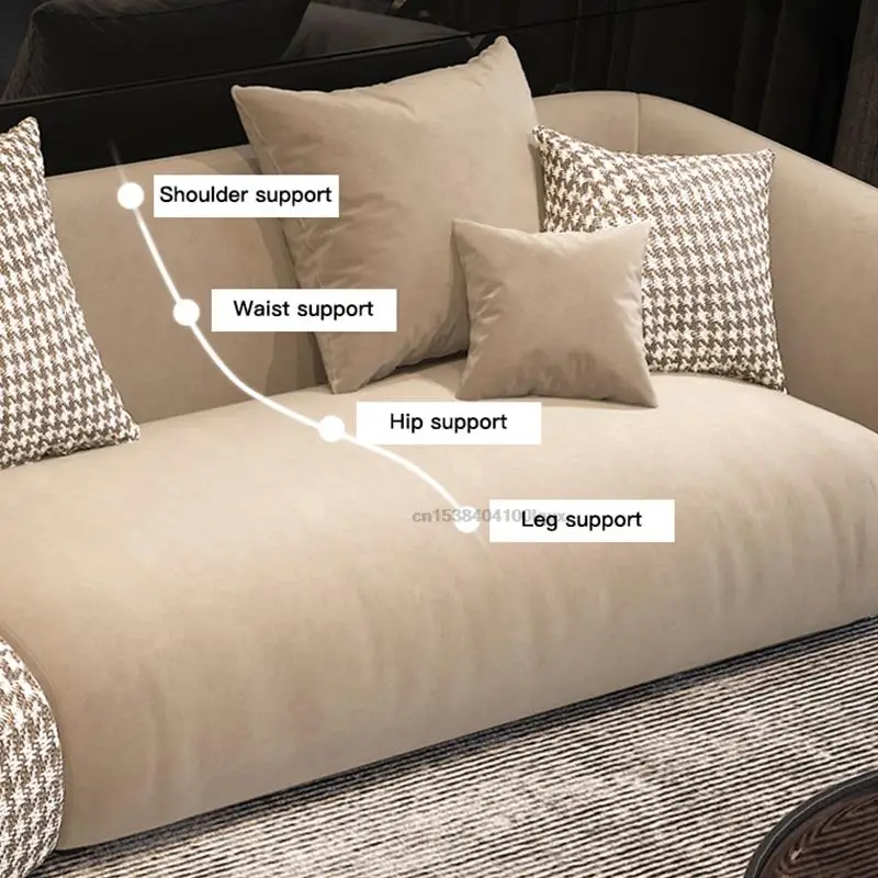 New Italian Minimalist Wash-free Technology Cloth Sofa Living Room Corner Special-shaped Designer Soft Sofa Chaise Lounge
