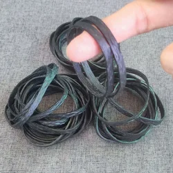 Bulk Pack of Large Black Stretchable Rubber Bands - 60 Pieces, High Elasticity and Durable (60pcs)