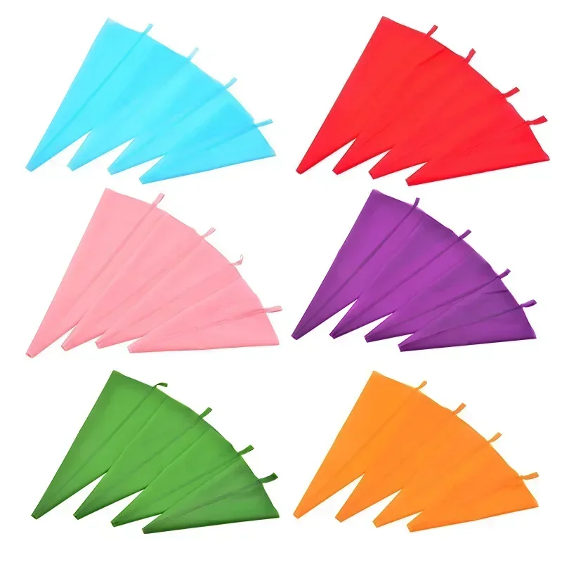 DIY Silicone Icing Piping Pastry Bags Reusable Cream Bag Cupcake Decorating Baking Tools Kitchen Accessories Fondant Sugarcraft