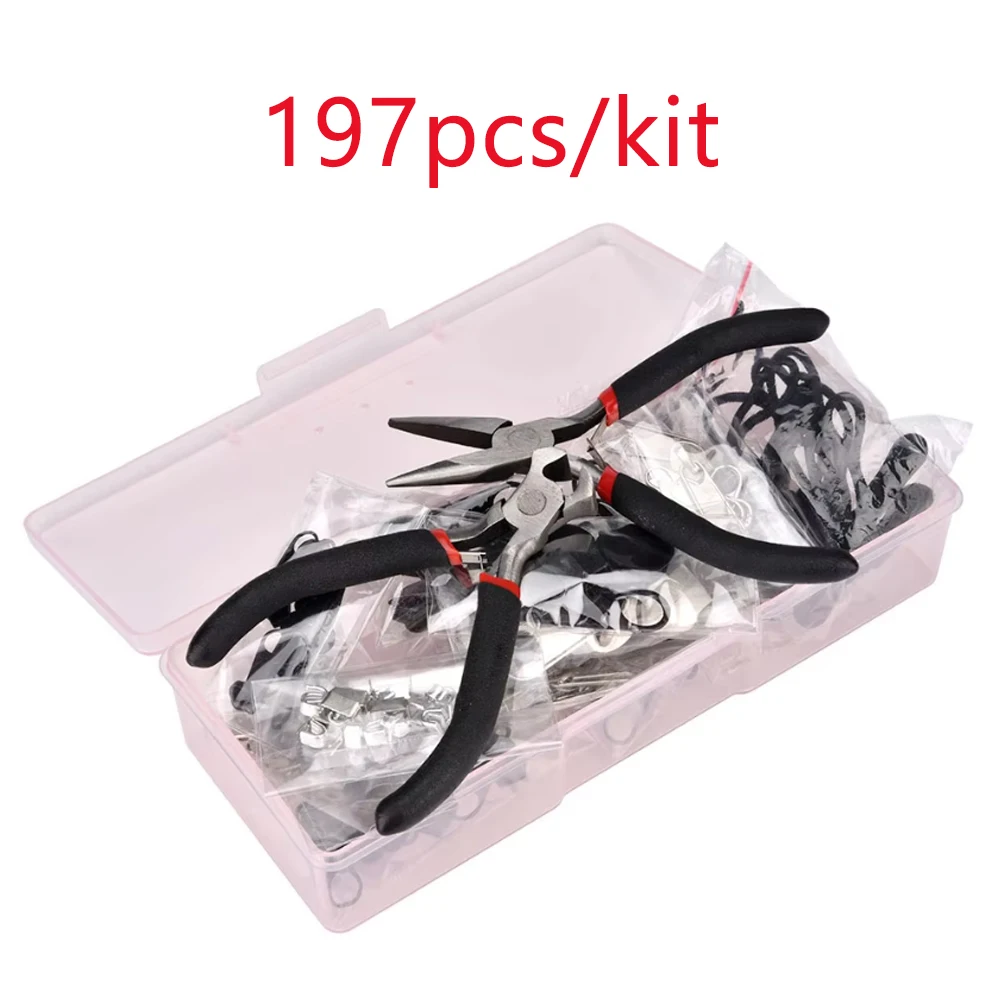 Zipper Repair Kit Replacement Zipper Slider Set Cutting Pliers Box For Clothing Luggage