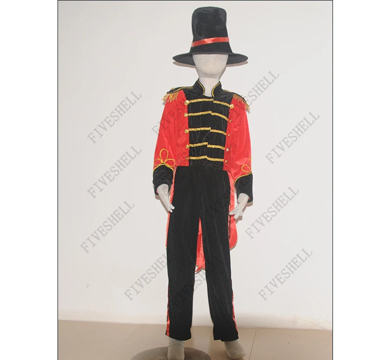 Child Medieval Cosplay Costume Ringmaster Magician Circus for Adult and Boys Kids Lion Tamer Book Week Kids Cosplay Costume Medieval Prince Costume