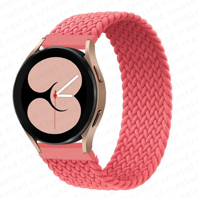 Braided Solo Loop Bracelet Watch Strap, 20mm 22mm Adjustable Band