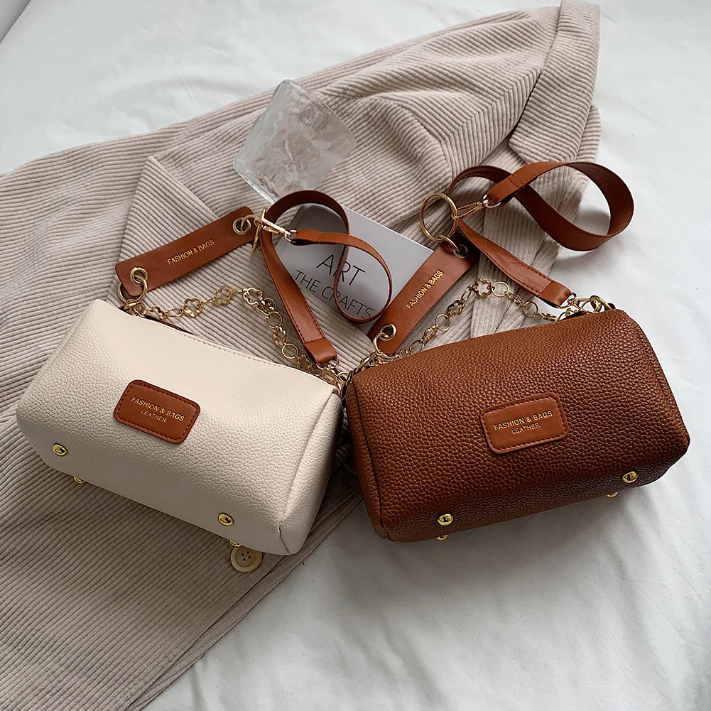 Women's luxury Pu handbag, women's shoulder bag, fashion chain small shoulder bag
