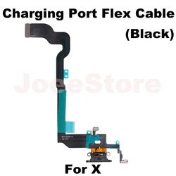 Premium Charging Port Flex Cable with Microphone Ribbon for USB Charger Dock Repair (1x For X)