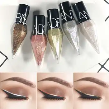 리퀴드 펄 글로스 아이라이너, 샤이니 메탈릭 진주 빛 아이섀도우 라이너, 멀티 크롬 컬러, 아이 메이크업 글리터 피그먼트