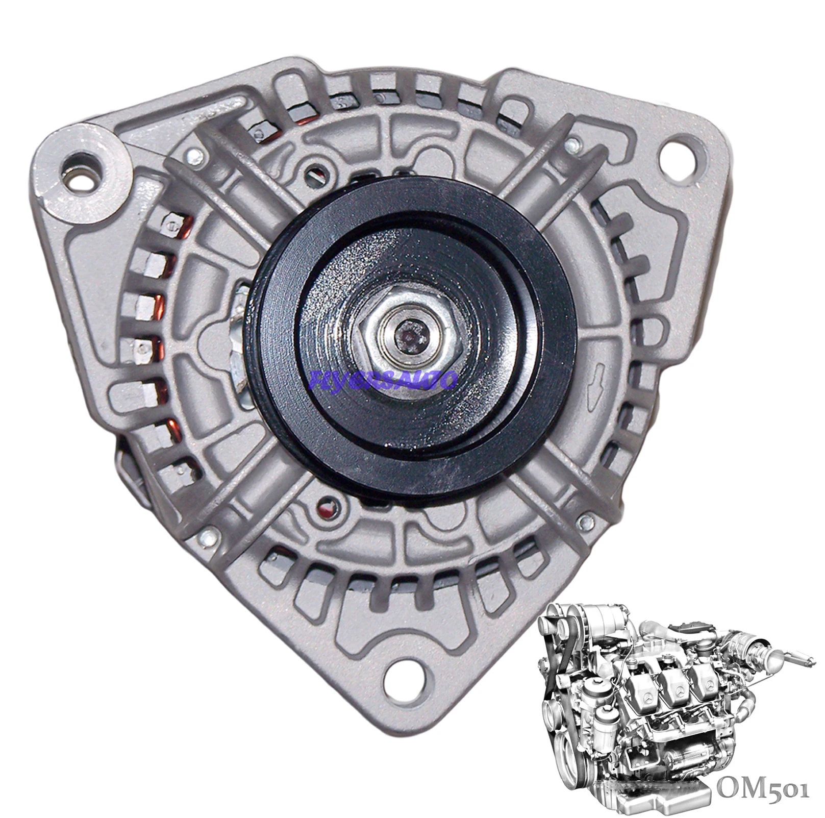 New Alternator 0124555032 For Bosch, Mercedes 24v 80a 0124555001