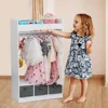 Large Dress up Storage w/Mirror, Kids Costume Organizer, Portable Closets with Non-Woven Drawers,Kids Costume Close Open Storage 6