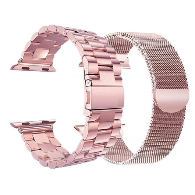 PCS strap for Apple watch series 7 45mm/41mm 42mm 38mm matal correa Stainless steel bracelet iWatch band 6 5 4 3 Se 44mm 40mm