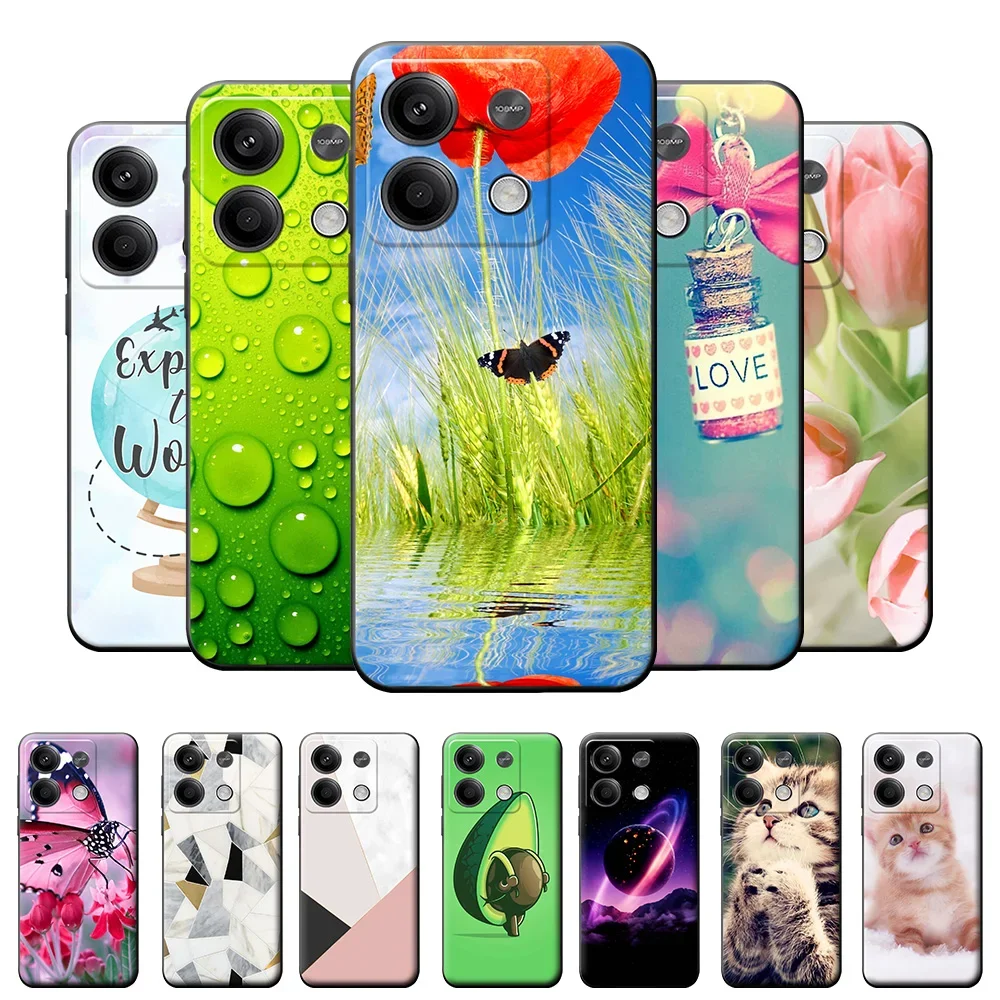 Coque De Téléphone En Silicone Antichoc Pour Animaux, Coque Souple En Tpu Pour Redmi Note 13 Pro, Note 13 Pro Plus, 5G