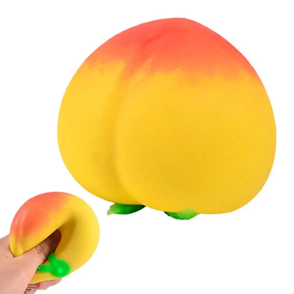Rosa Pfirsich Anti-Stress Spielzeug Langsam Aufsteigendes Frucht-Knautschspielzeug Spaßiges Design Quetschbare Geschenke – Detail 23