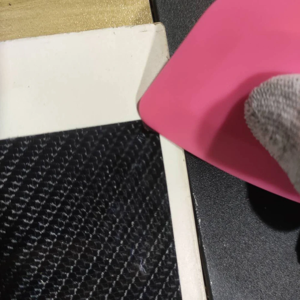 Multilateral Blue Soft Squeegee Pink Hard Corner Trimming Scraper for Glass Decal Styling Applicator Car Headlight Tools A57 car wrapping scraper tool