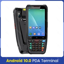 Scanner de codes-barres portatif, Android 10, 1D, 2D, wi-fi, Bluetooth, 3G/4G, avec écran tactile de 4.0 pouces