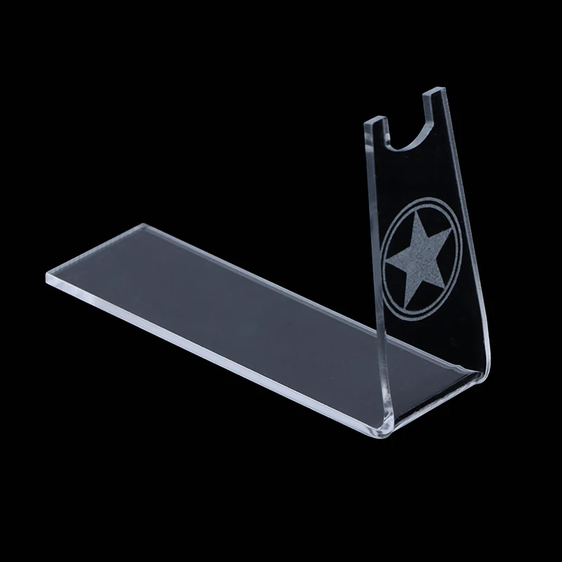 1pcs New Arrival Boutique Store Shoe Display Props Clear Acrylic Pistols Holder Kids Toys Gun Model Display Stand Rack