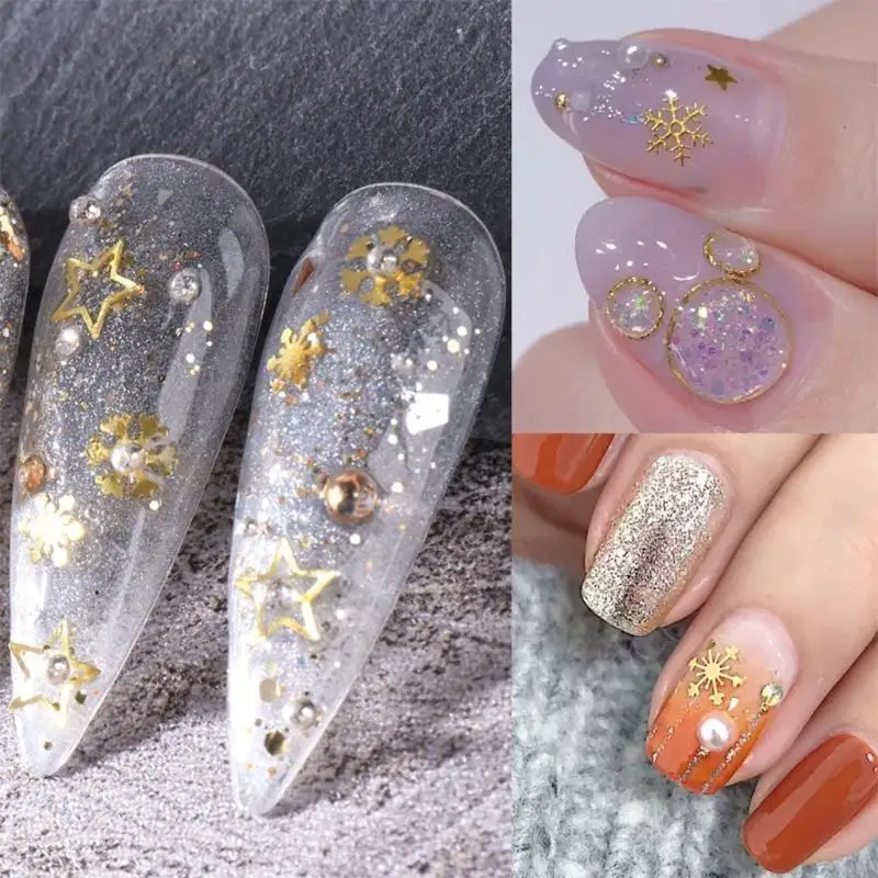 831e Fingernagel -Pailletten für Frauen Mädchen Weihnachten DIY Manicure Salon Accessoire – Detail 8