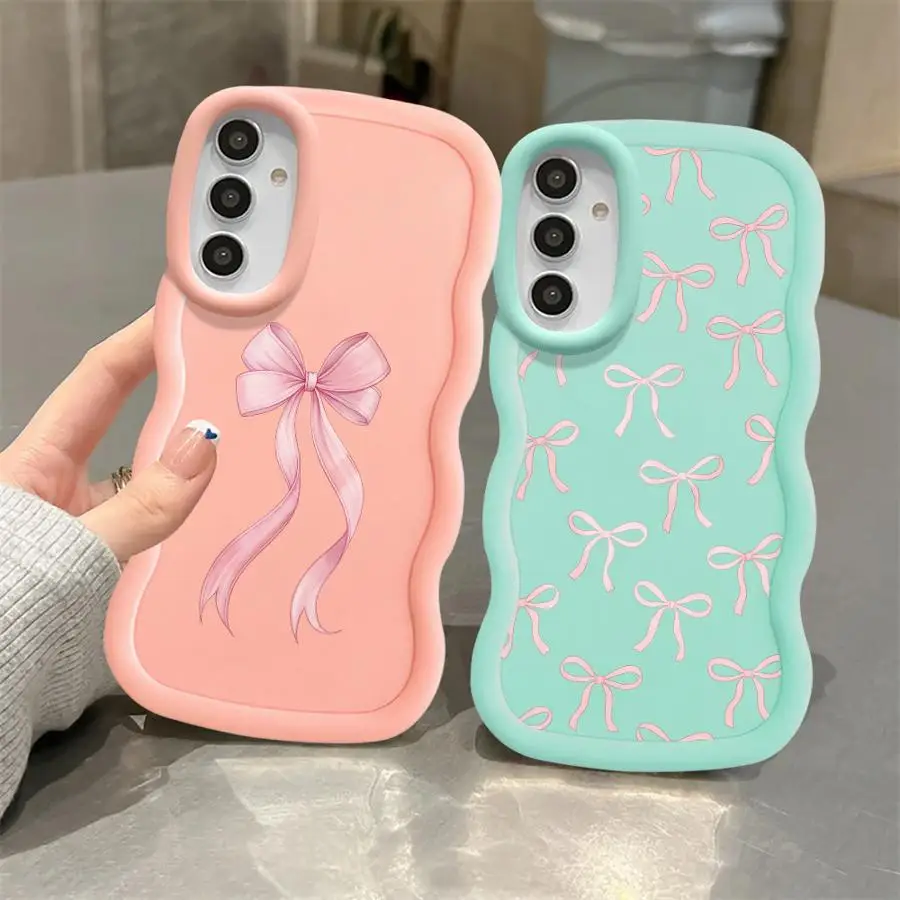 Fashion Pink Bow Soft Phone Cover Case