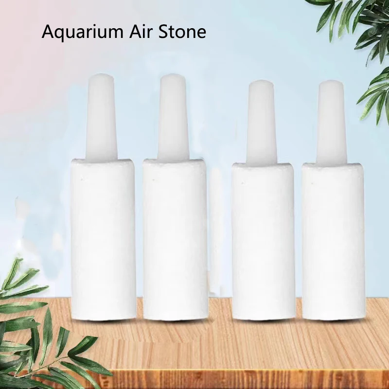 Aquarium Air Stone 5pcs Mini Round Mineral Bubble Aeration Accessories For Pond Fish Tank Pump