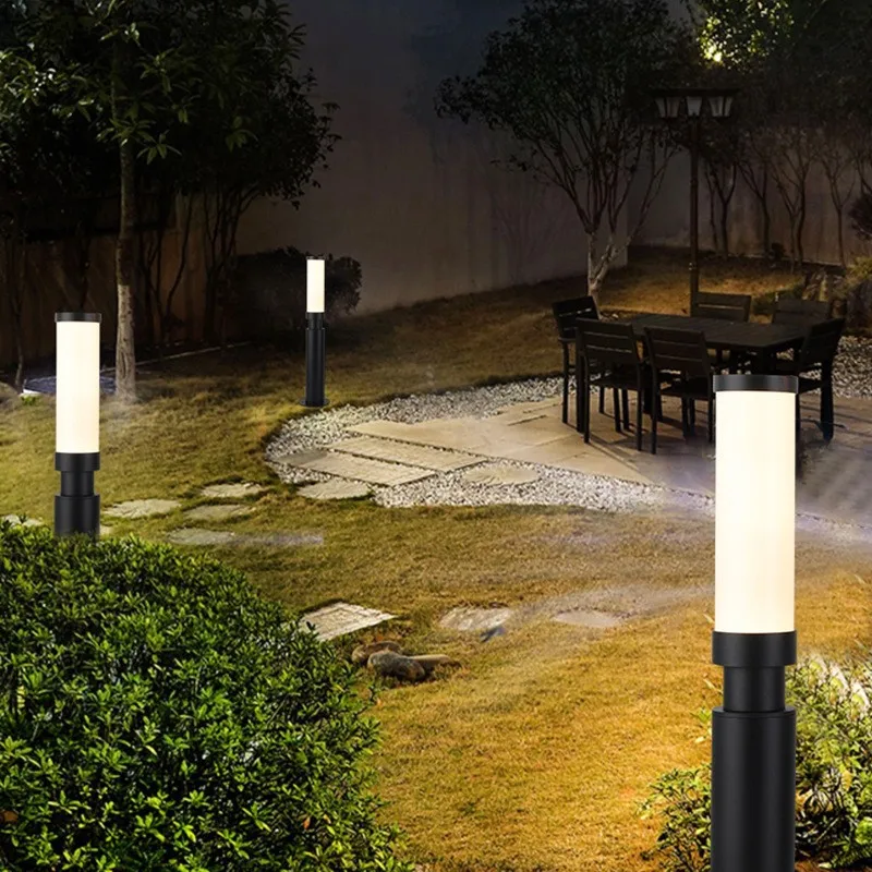 LED Lawn Light 110V 220V Waterproof IP65 Outdoor Simple Modern Street Lamp For Garden Path Landscape Park Courtyard Lighting 5